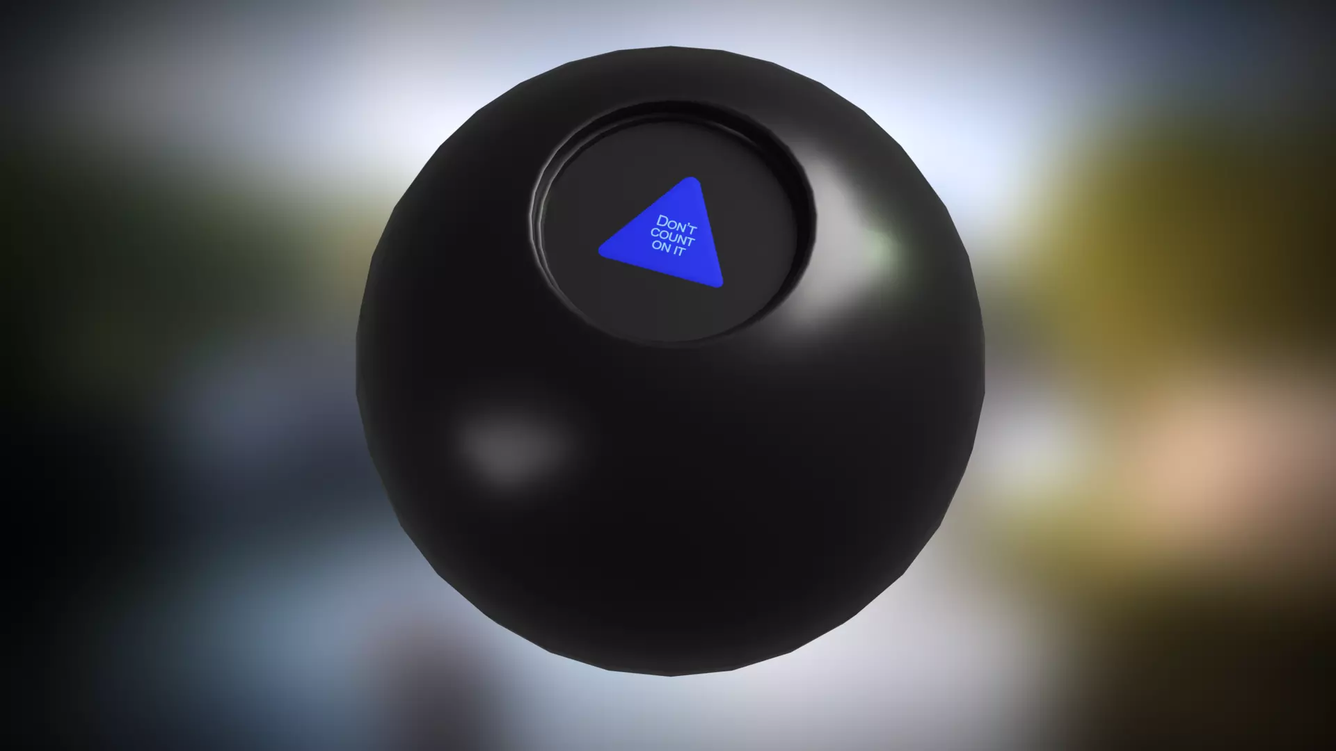 Magic 8 Ball Low-poly 3D model_0