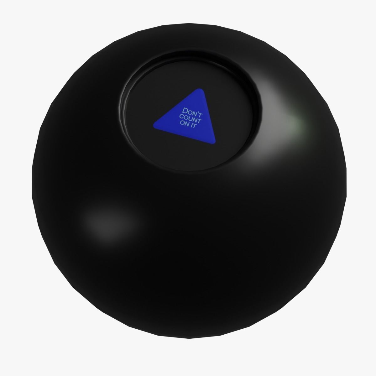 Magic 8 Ball Low-poly 3D model_4