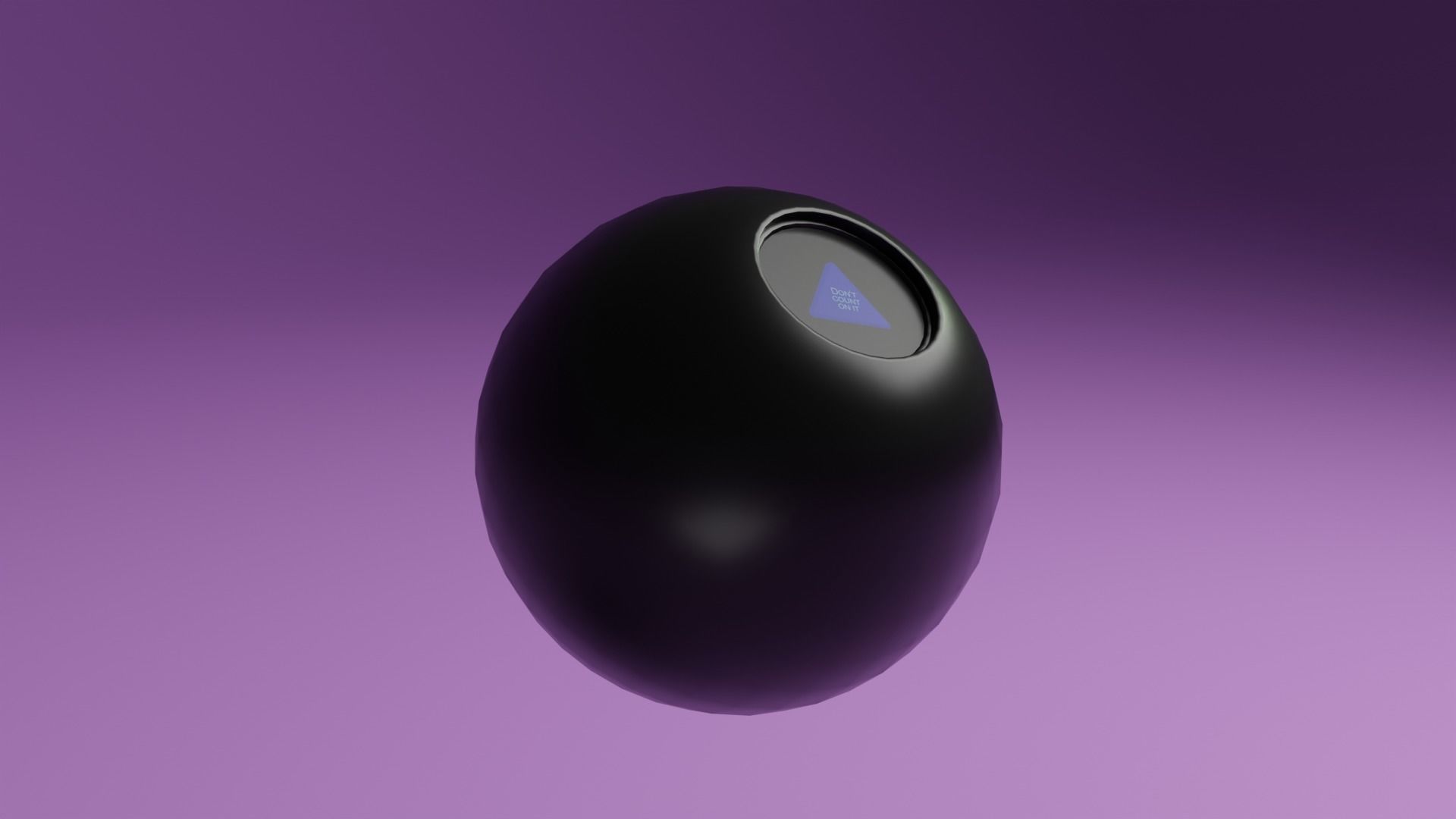 Magic 8 Ball Low-poly 3D model_6