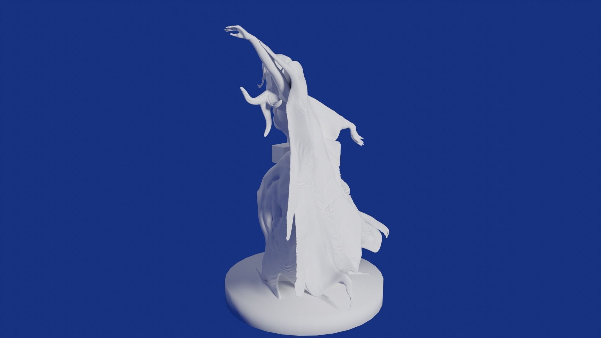 Vampire Lady 3D print model_2