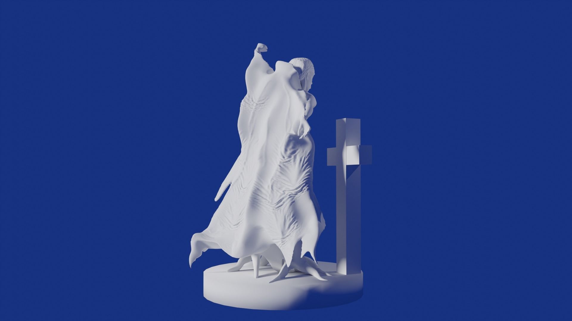 Vampire Lady 3D print model_1