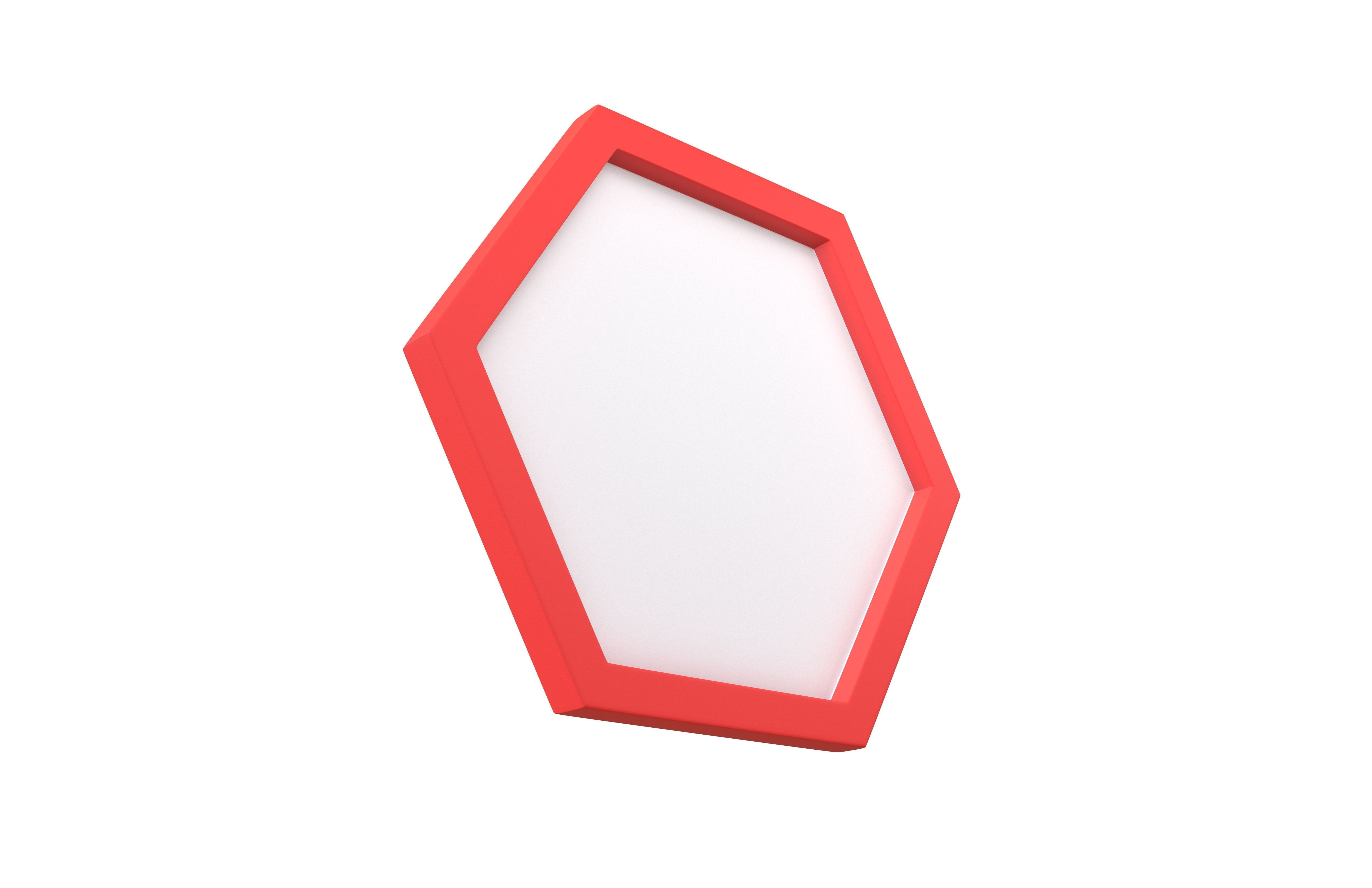 Hexagon Prohibited Symbol V1 001 Low-poly 3D model_2