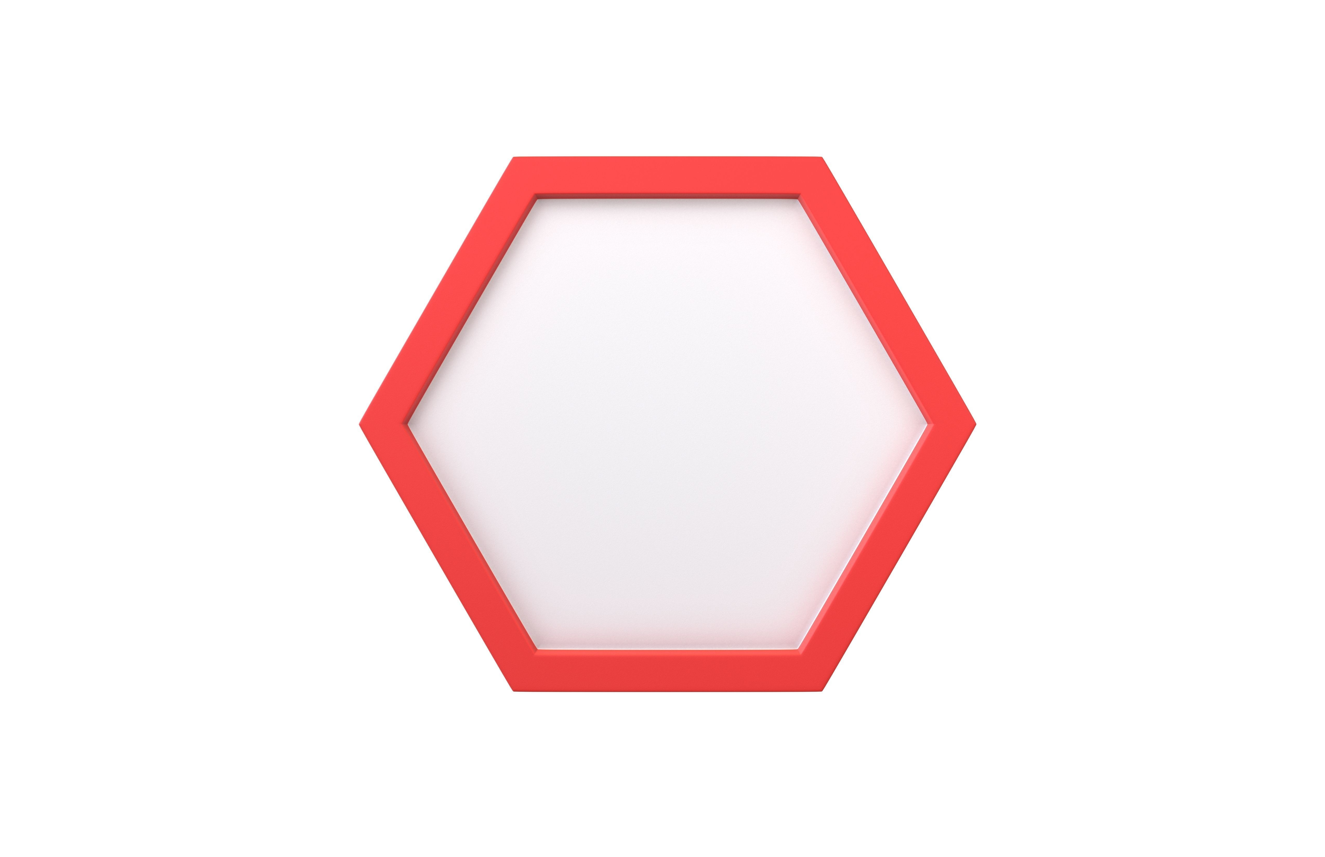 Hexagon Prohibited Symbol V1 001 Low-poly 3D model_1