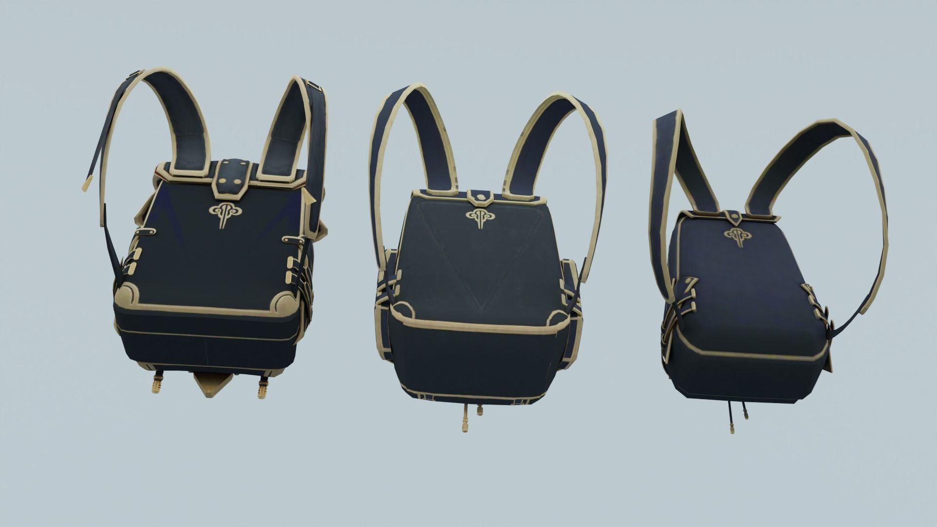 Bag 3x Secret Legacy Backpack 3D model_4