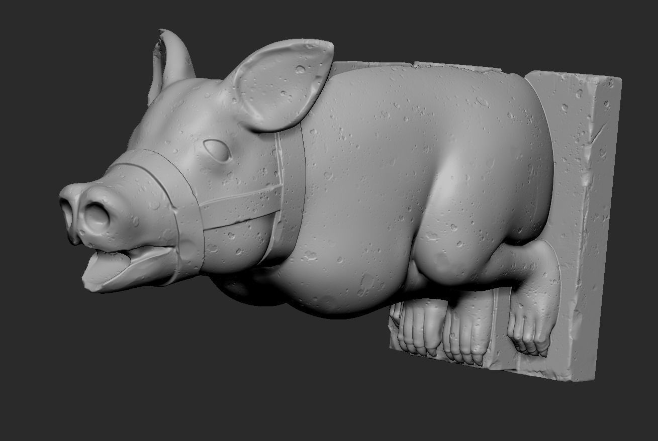 Gargoyle01 3D print model_12