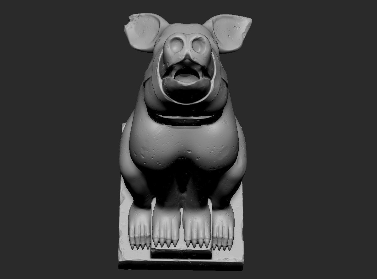 Gargoyle01 3D print model_11