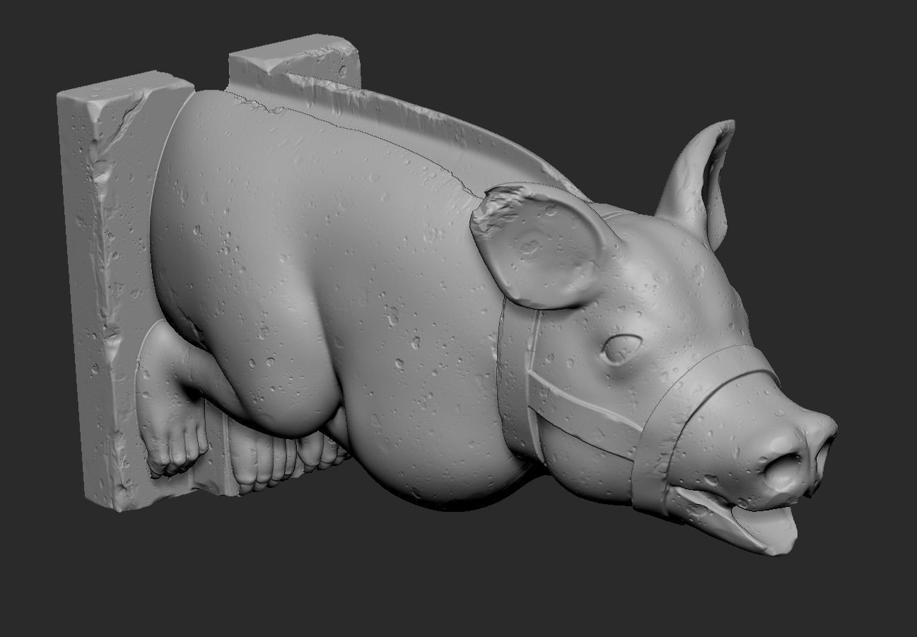 Gargoyle01 3D print model_13