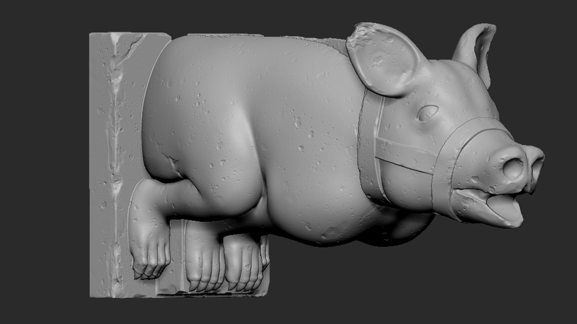 Gargoyle01 3D print model_4