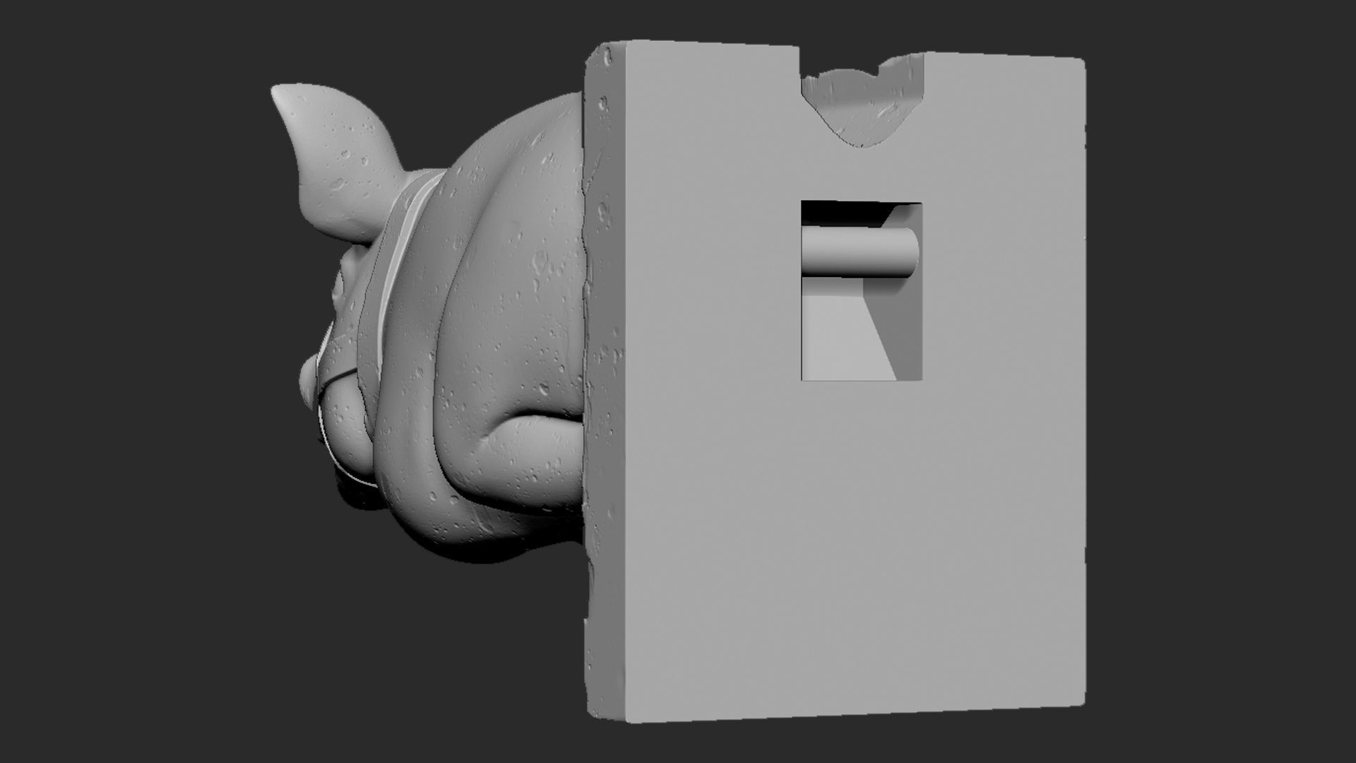 Gargoyle01 3D print model_7