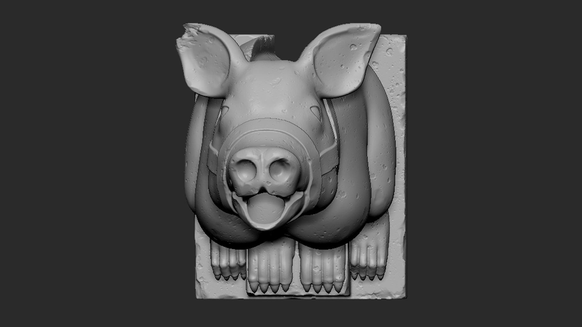 Gargoyle01 3D print model_3