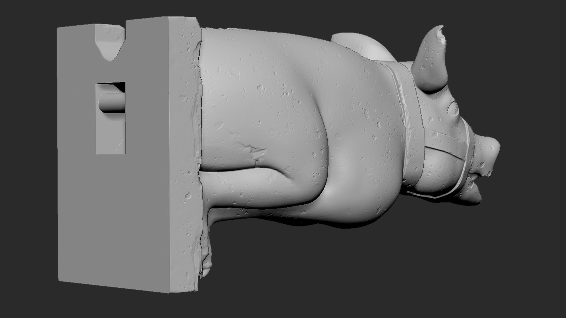 Gargoyle01 3D print model_6