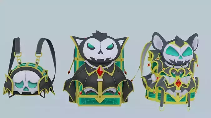 bag 3x Sinister Ghoulie Backpack