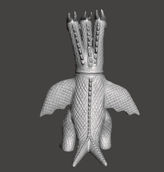 KING GHIDORAH 70S VINTAGE TOY FIGURE MODEL KAIJU MONSTER 3D print model_2