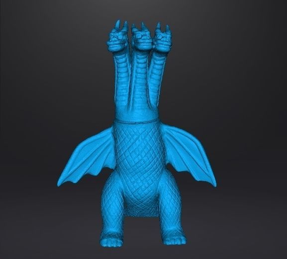 KING GHIDORAH 70S VINTAGE TOY FIGURE MODEL KAIJU MONSTER 3D print model_6