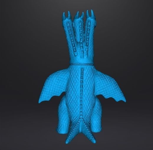 KING GHIDORAH 70S VINTAGE TOY FIGURE MODEL KAIJU MONSTER 3D print model_7