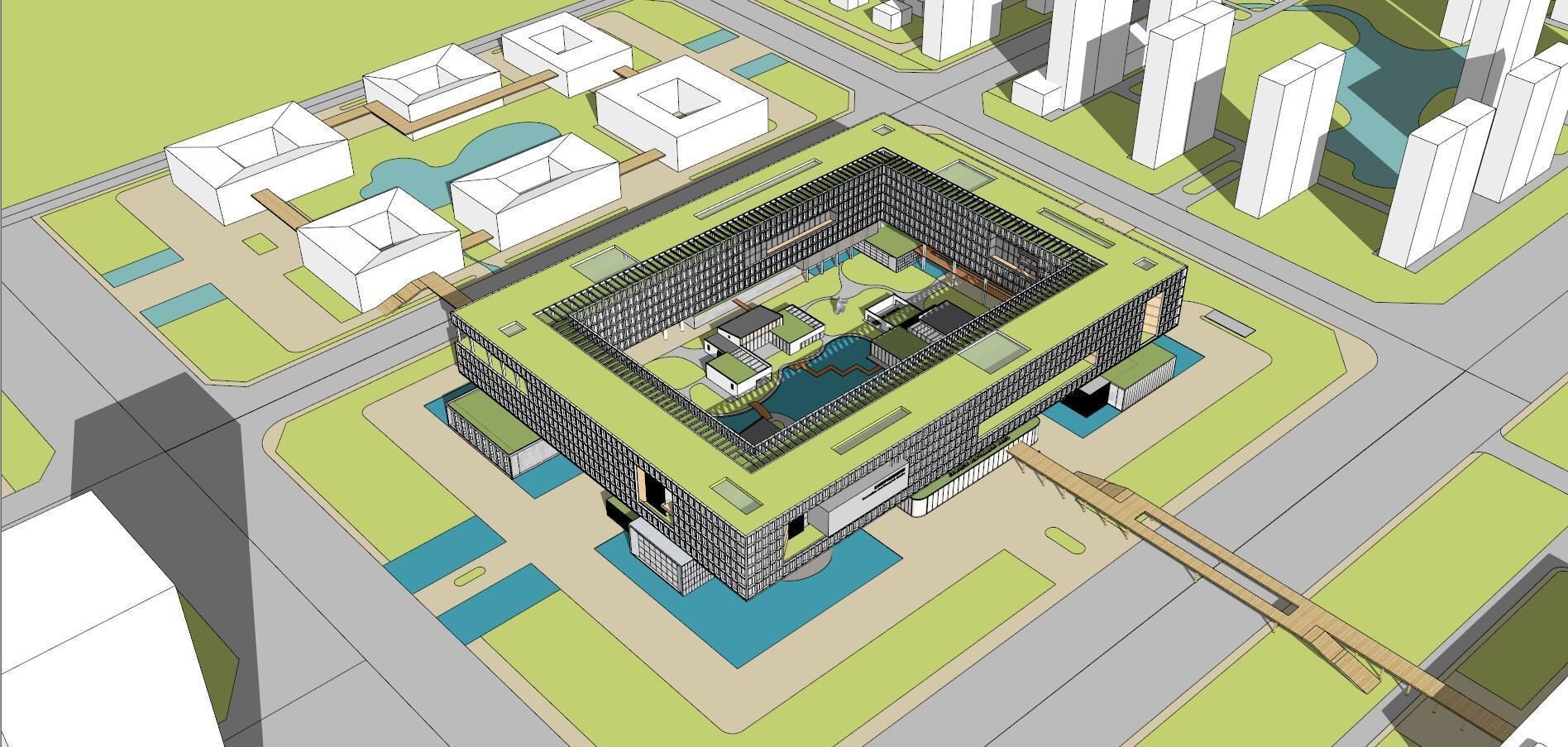 SU model of the Science City Innovation Research Institute 3D model_2