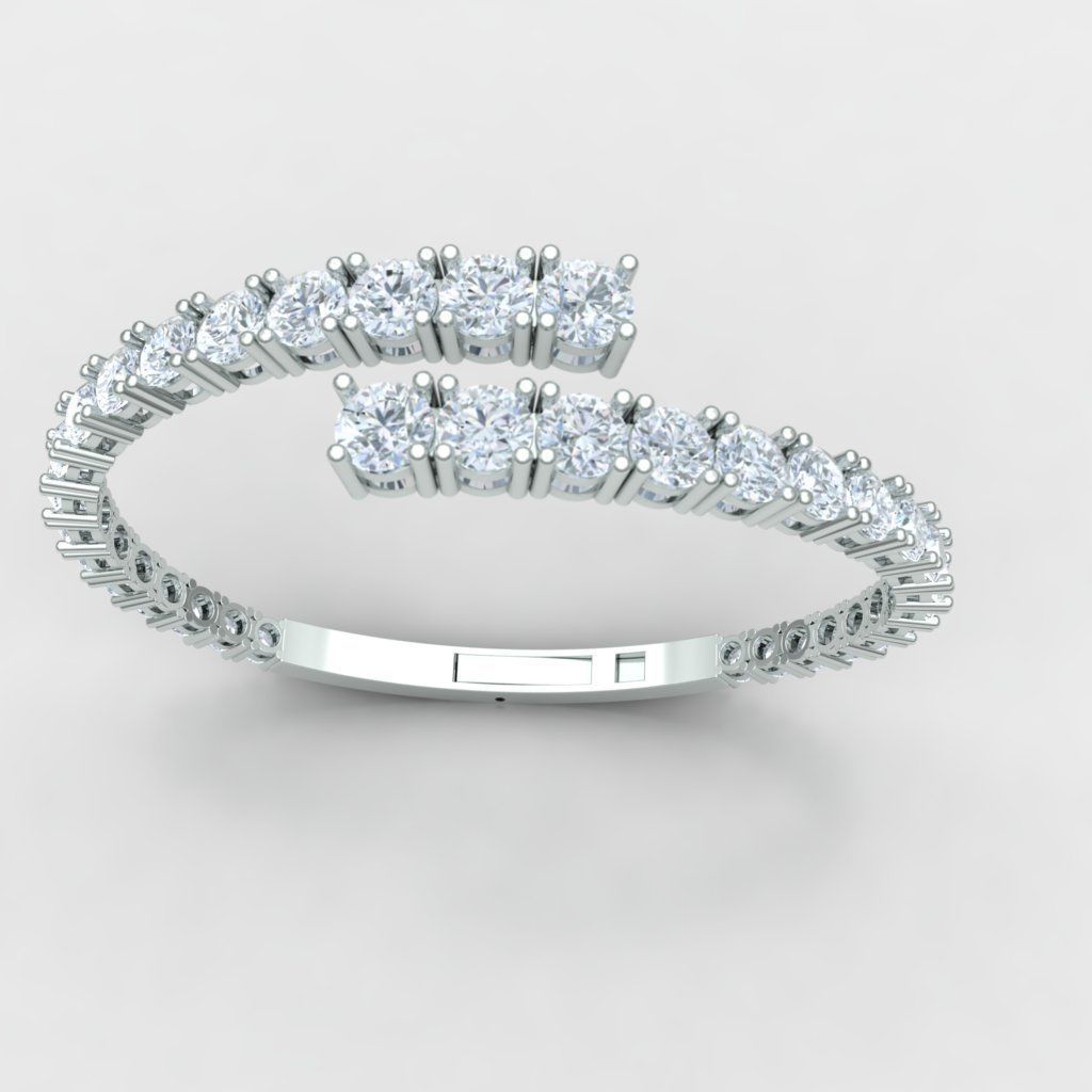 diamond bracelet 3D print model_1