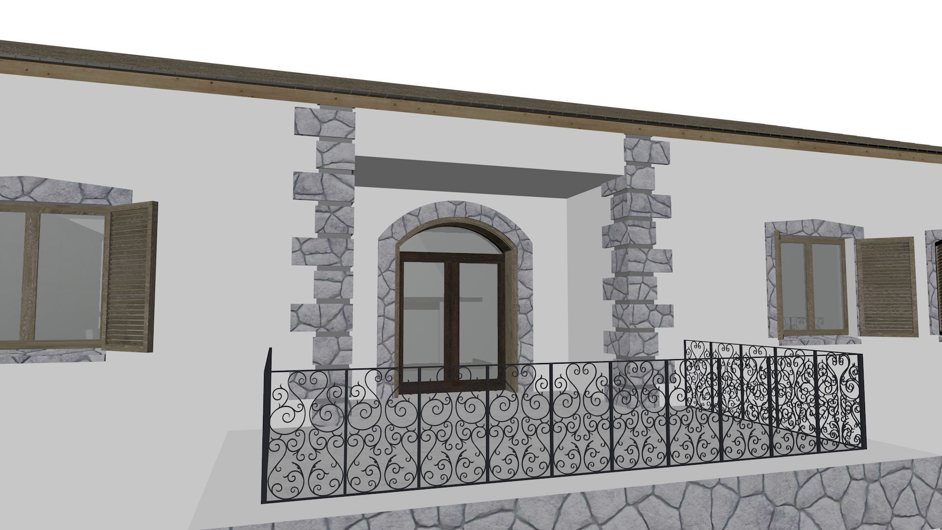 Casa del Sindaco - Old Italian House 3D model_4