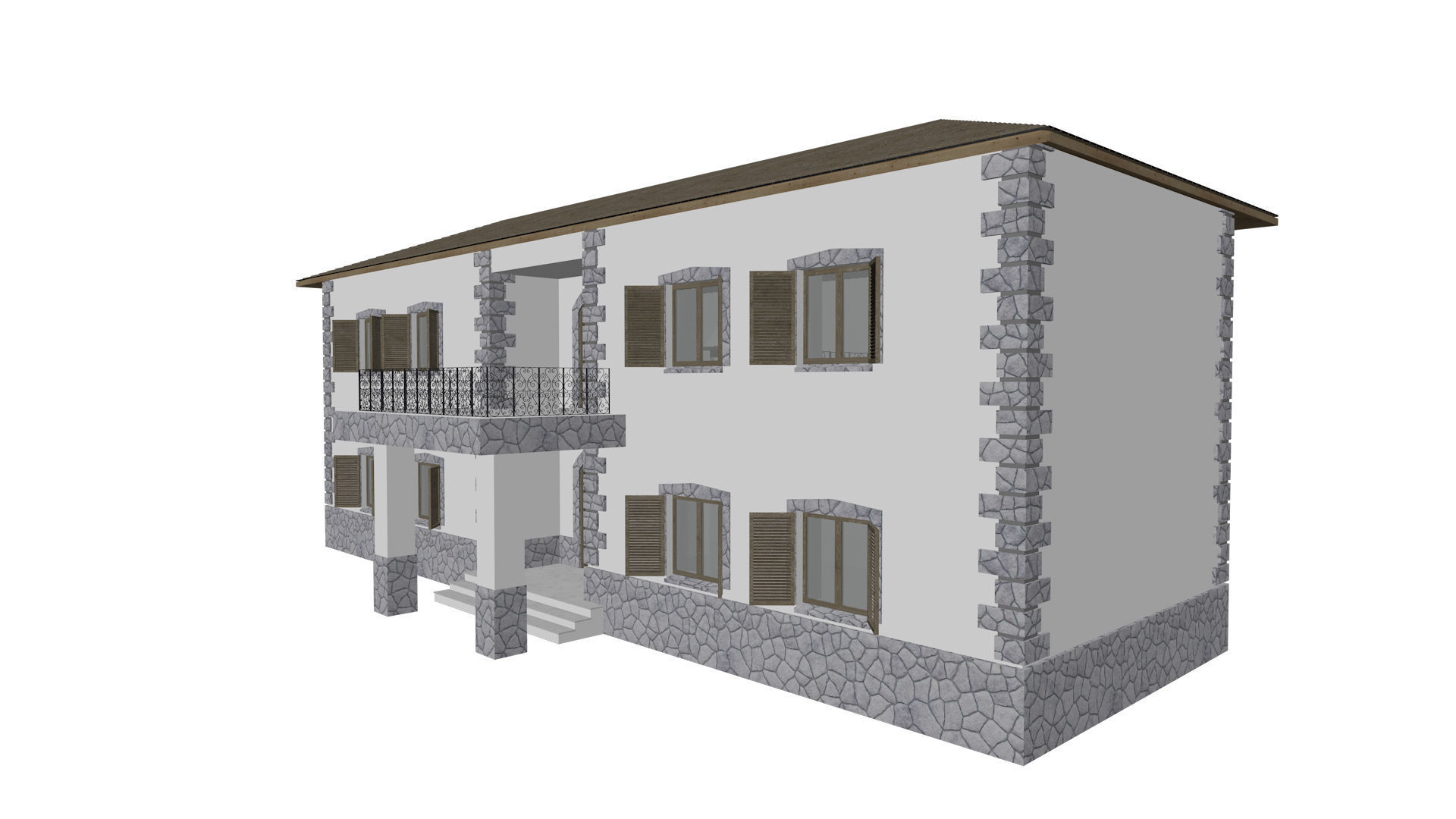 Casa del Sindaco - Old Italian House 3D model_1