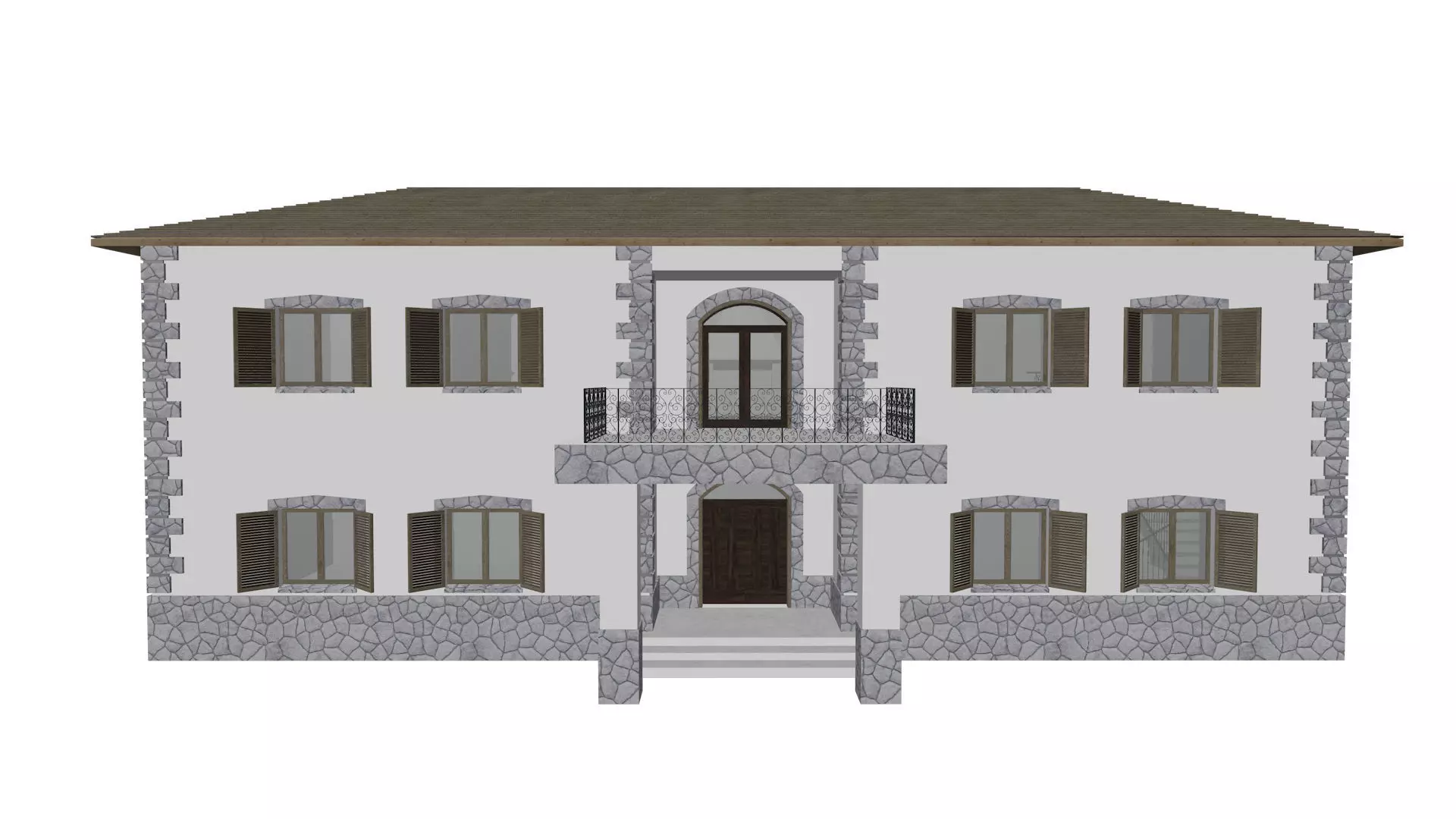 Casa del Sindaco - Old Italian House 3D model_0