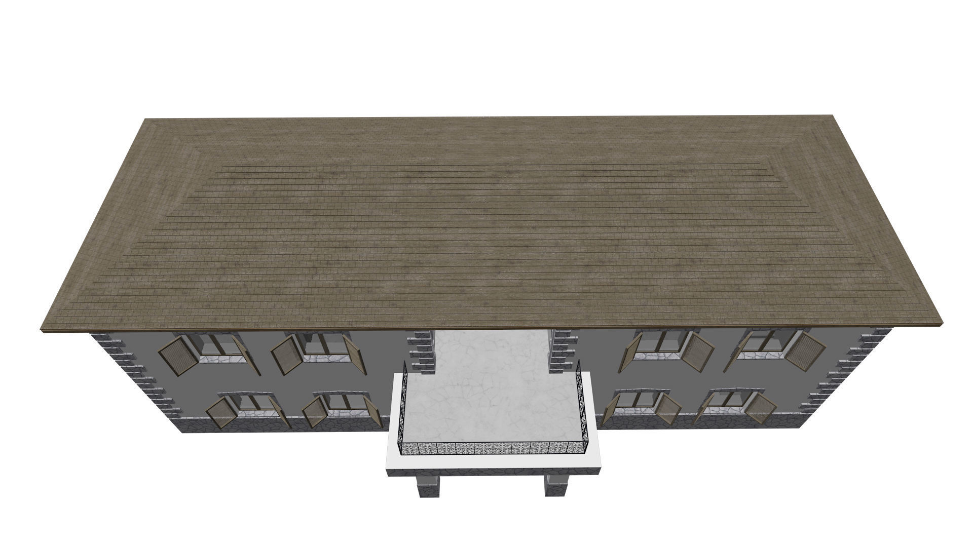 Casa del Sindaco - Old Italian House 3D model_2