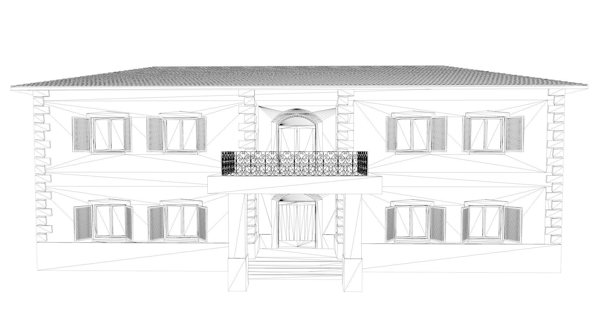 Casa del Sindaco - Old Italian House 3D model_5