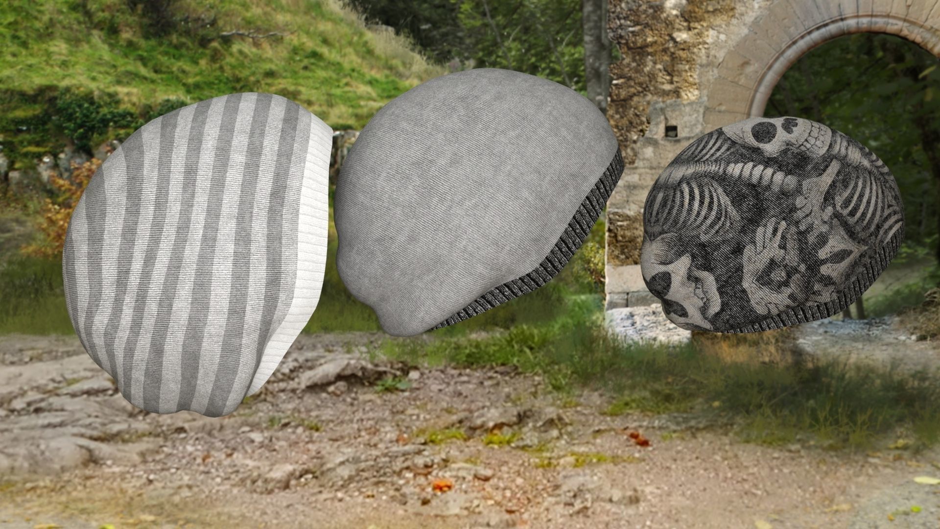 beanie styles 3D model_3