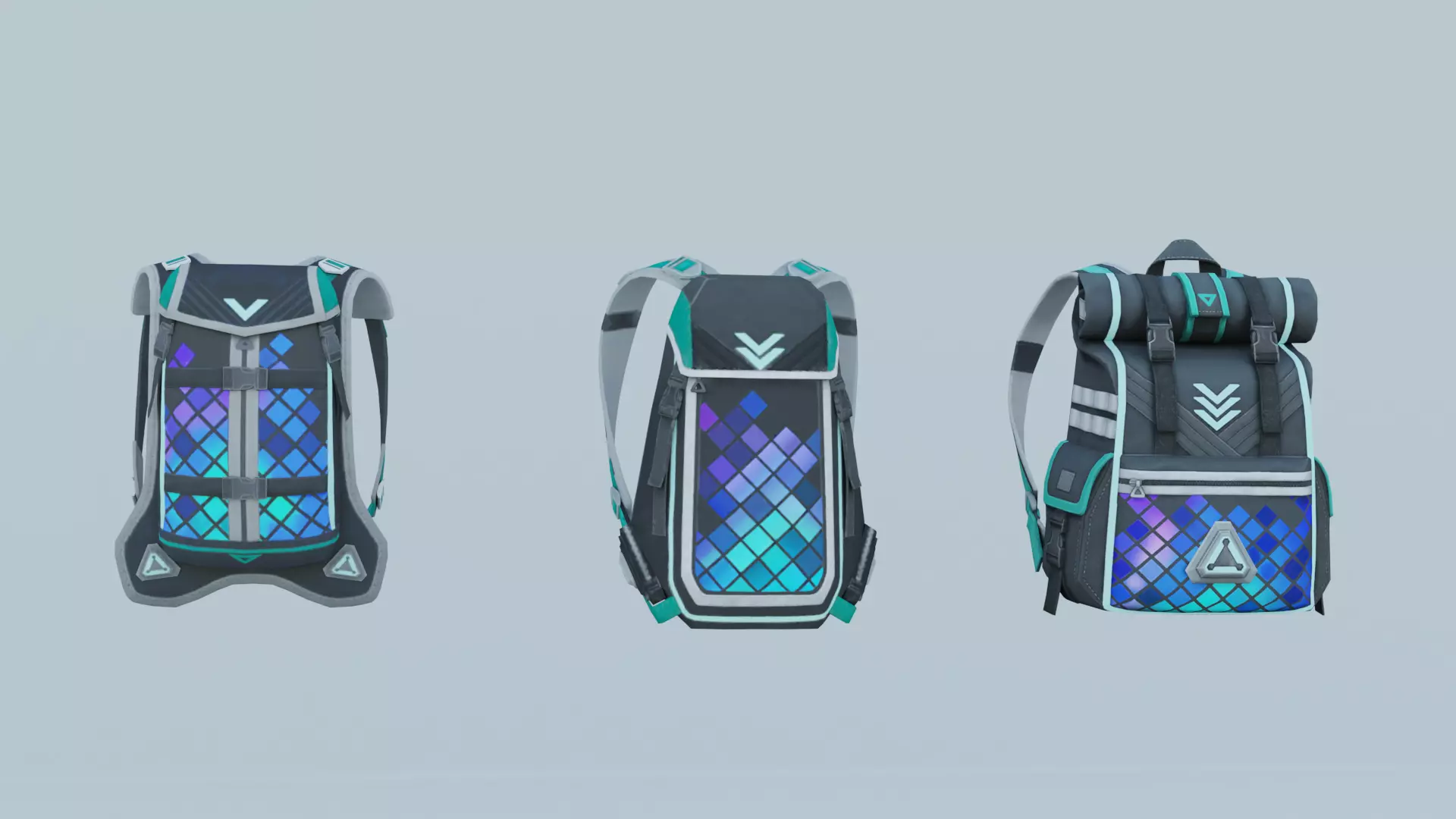 Bag 3x Techno Sensation BackPack 3D model_0