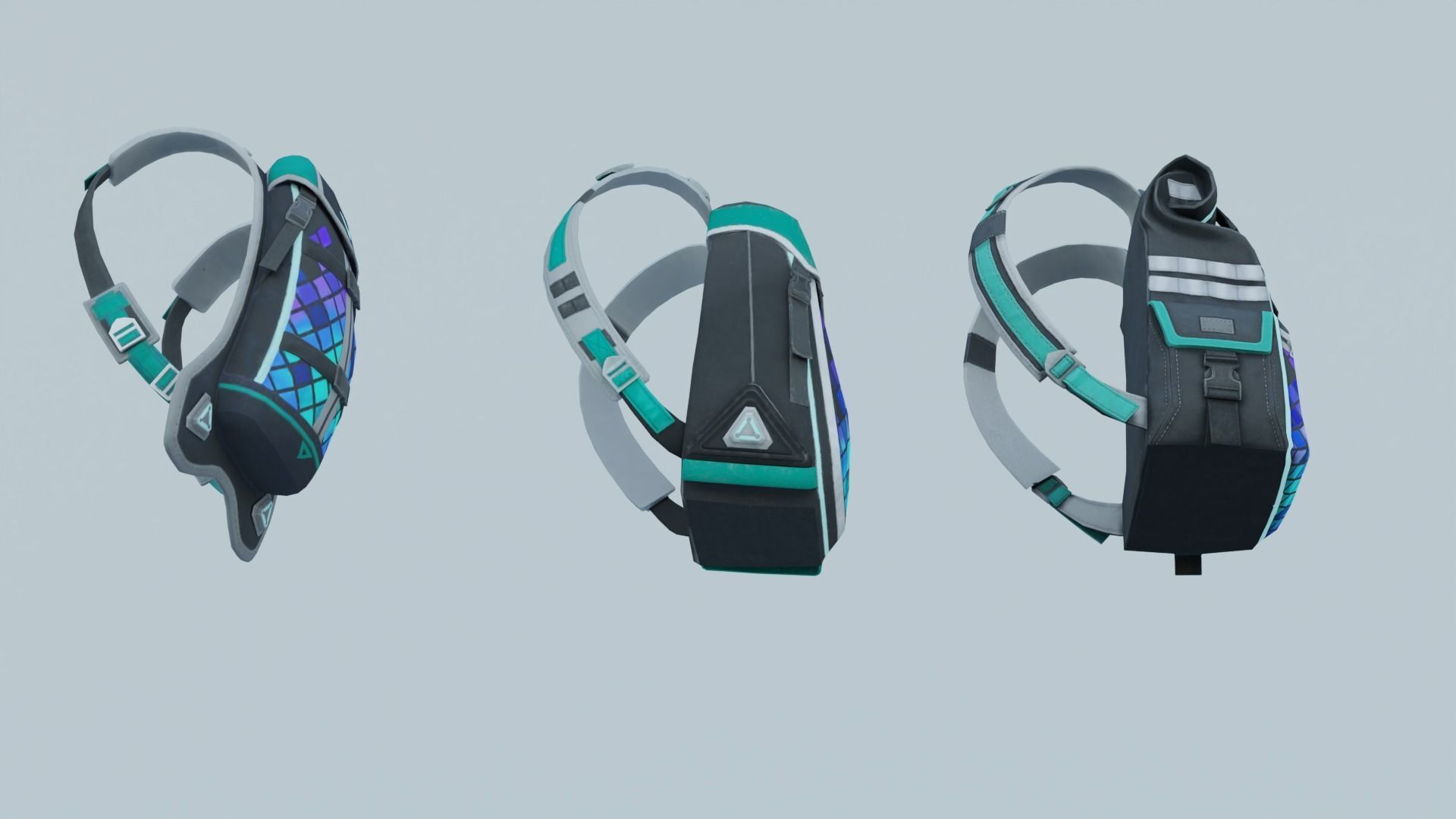 Bag 3x Techno Sensation BackPack 3D model_4