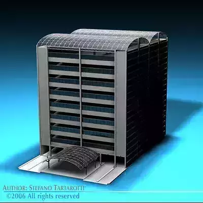 Car parking building 3D model