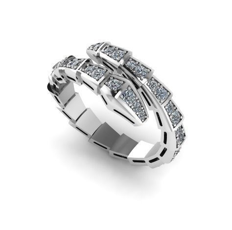 Snake ring N011672 3D print model_1