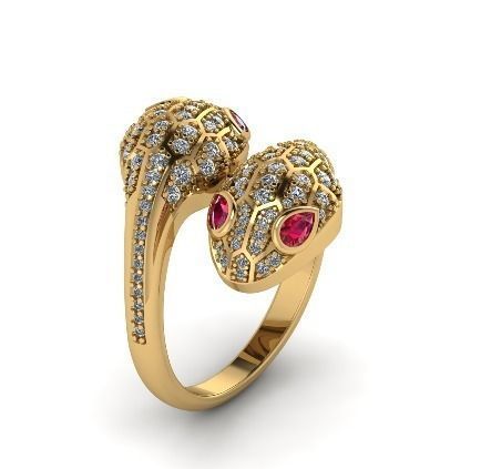 Snake ring N011671 3D print model_1