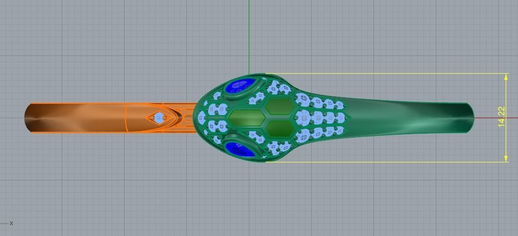 Snake bracelet N011669 3D print model_8