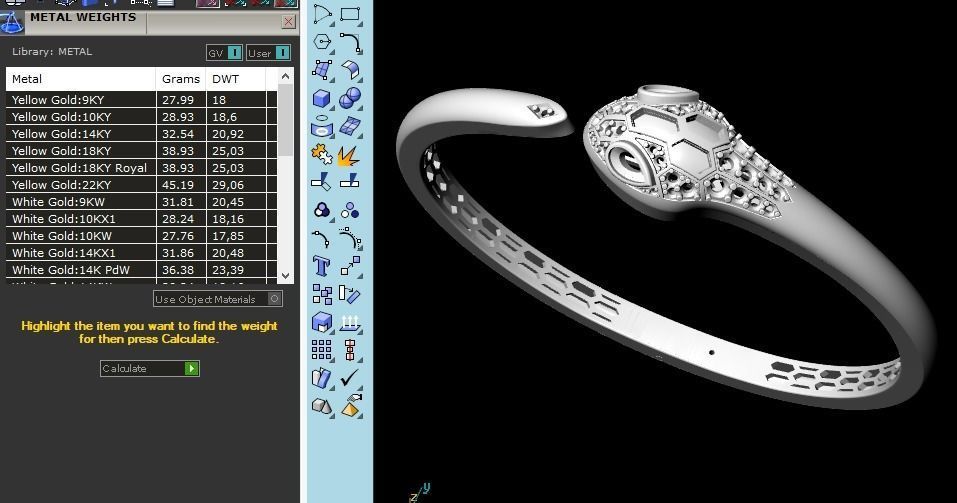 Snake bracelet N011669 3D print model_11