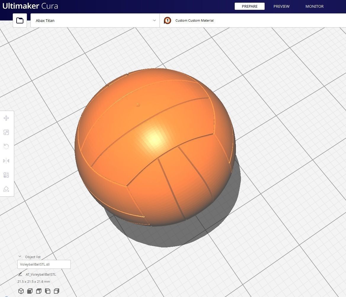 Voleyball Ball STL01 3D print model_1
