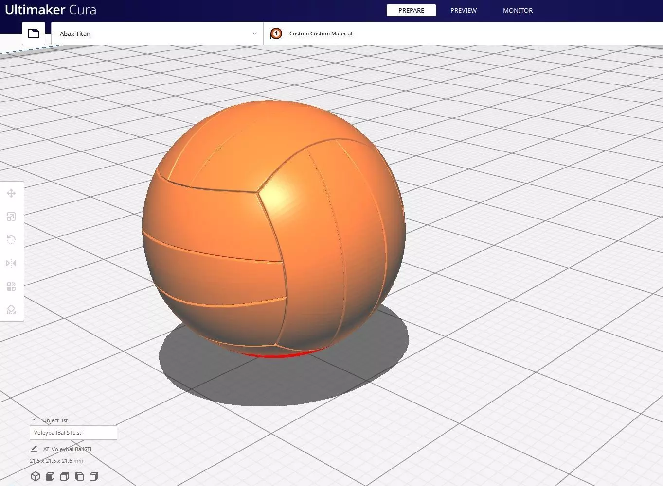 Voleyball Ball STL01 3D print model_0