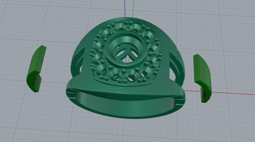 Ring N011666 3D print model_5