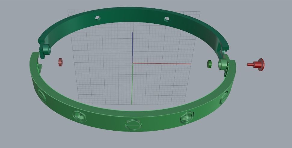 Bracelet size 18 N011663 3D print model_4