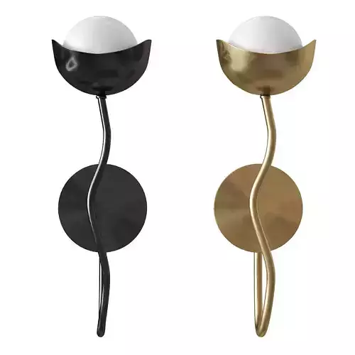 Lamp Kukka Sconce Low-poly 3D model