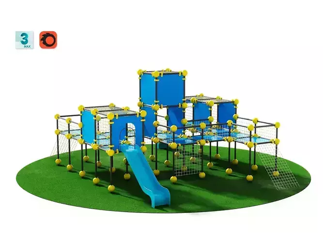 Outdoor Kids Playground - 002 3D model