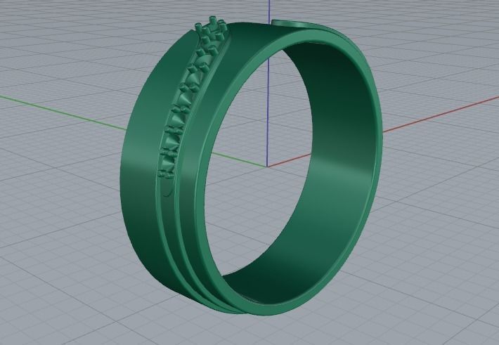 Ring N011660 3D print model_5