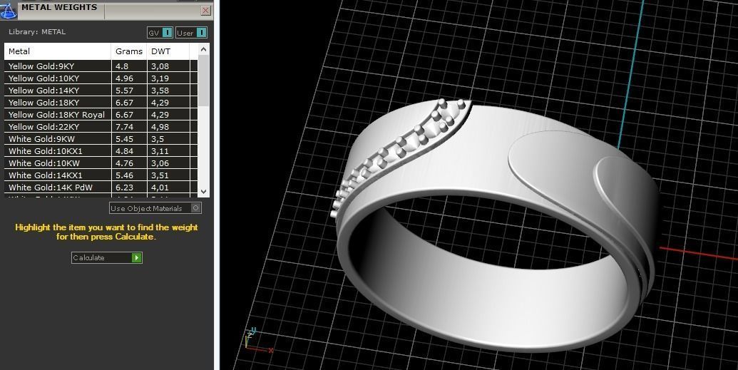Ring N011660 3D print model_8