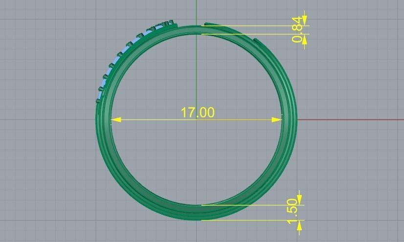 Ring N011660 3D print model_6