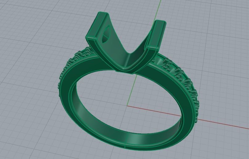 Ring 16 mm N011652 3D print model_2