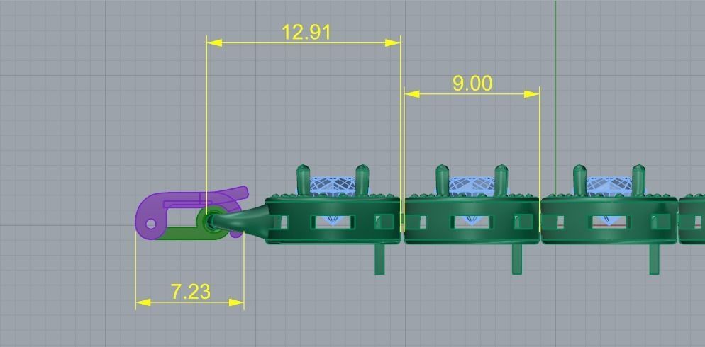 Bracelet N011641 3D print model_7