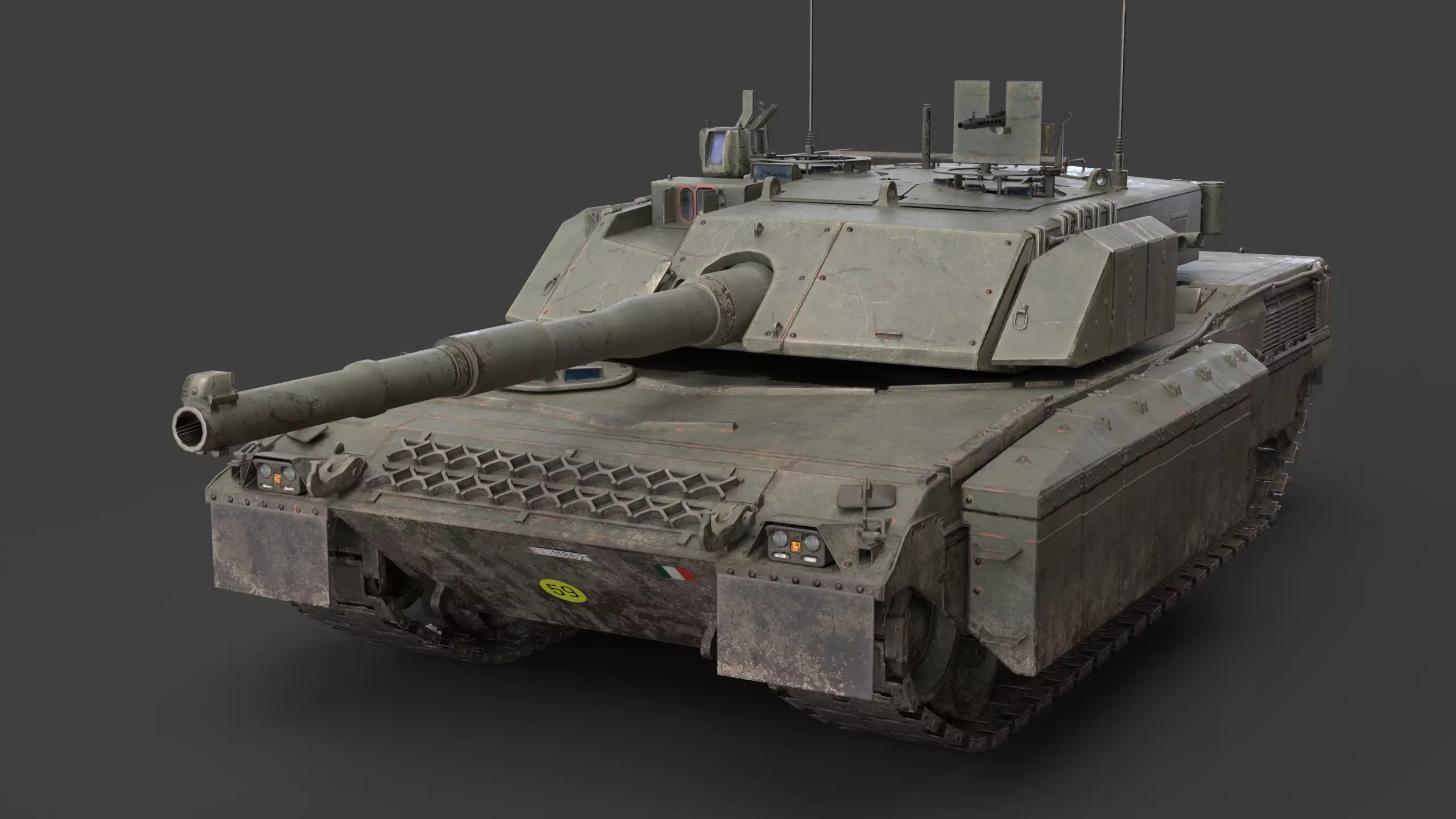 C1 Ariete  and Mofication PSO  Low-poly 3D model_0