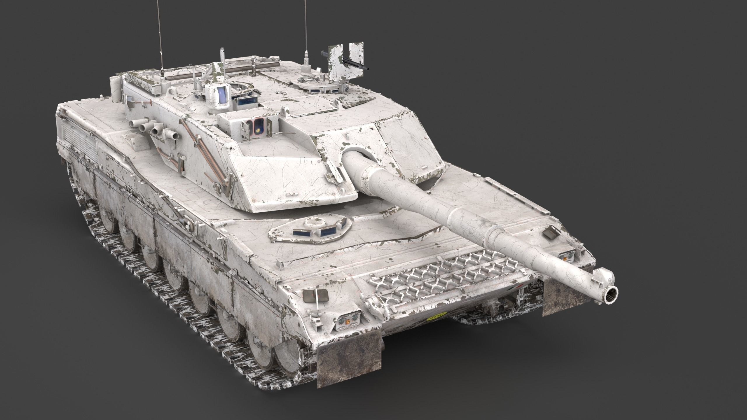 C1 Ariete  and Mofication PSO  Low-poly 3D model_29