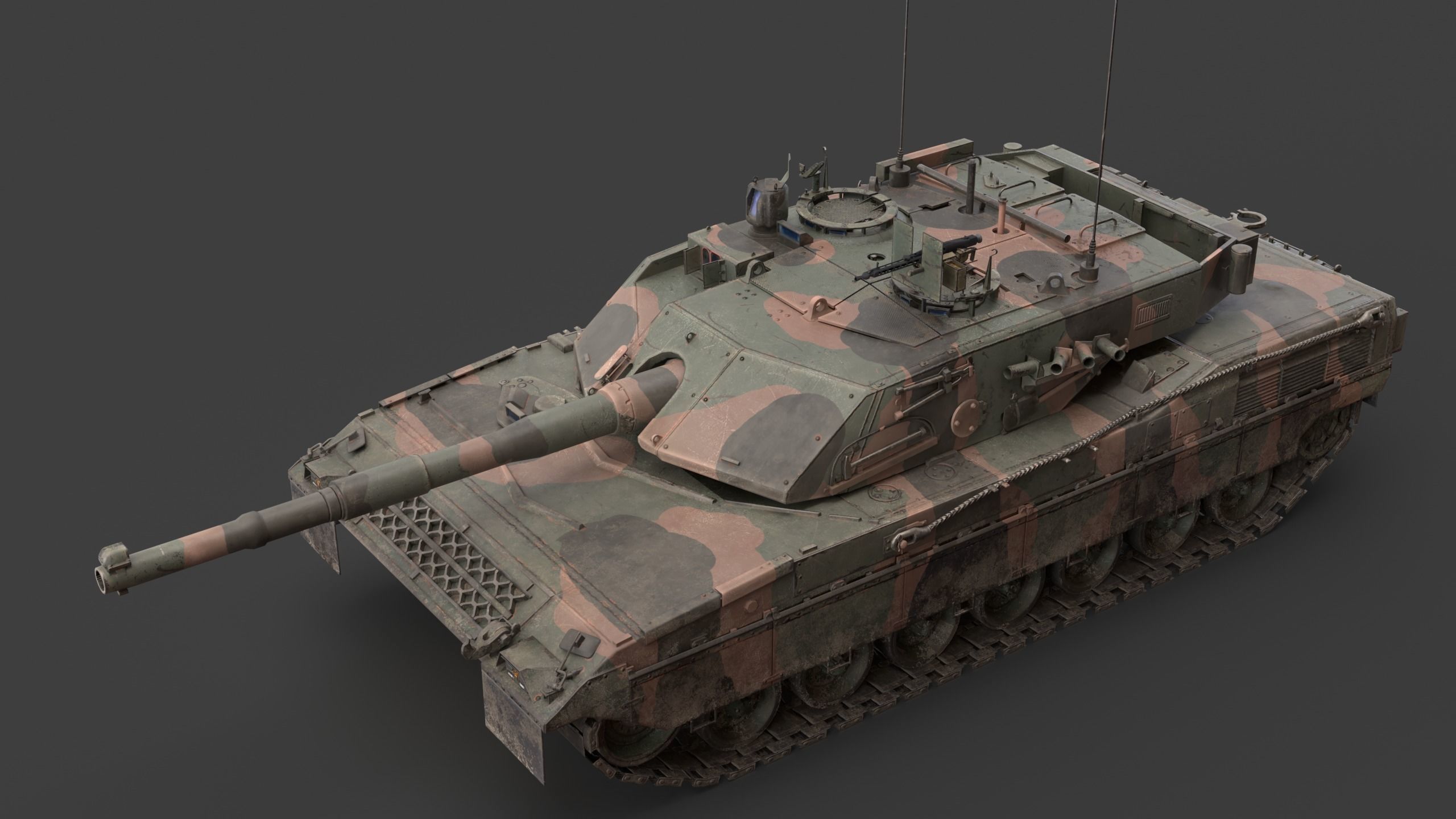 C1 Ariete  and Mofication PSO  Low-poly 3D model_16