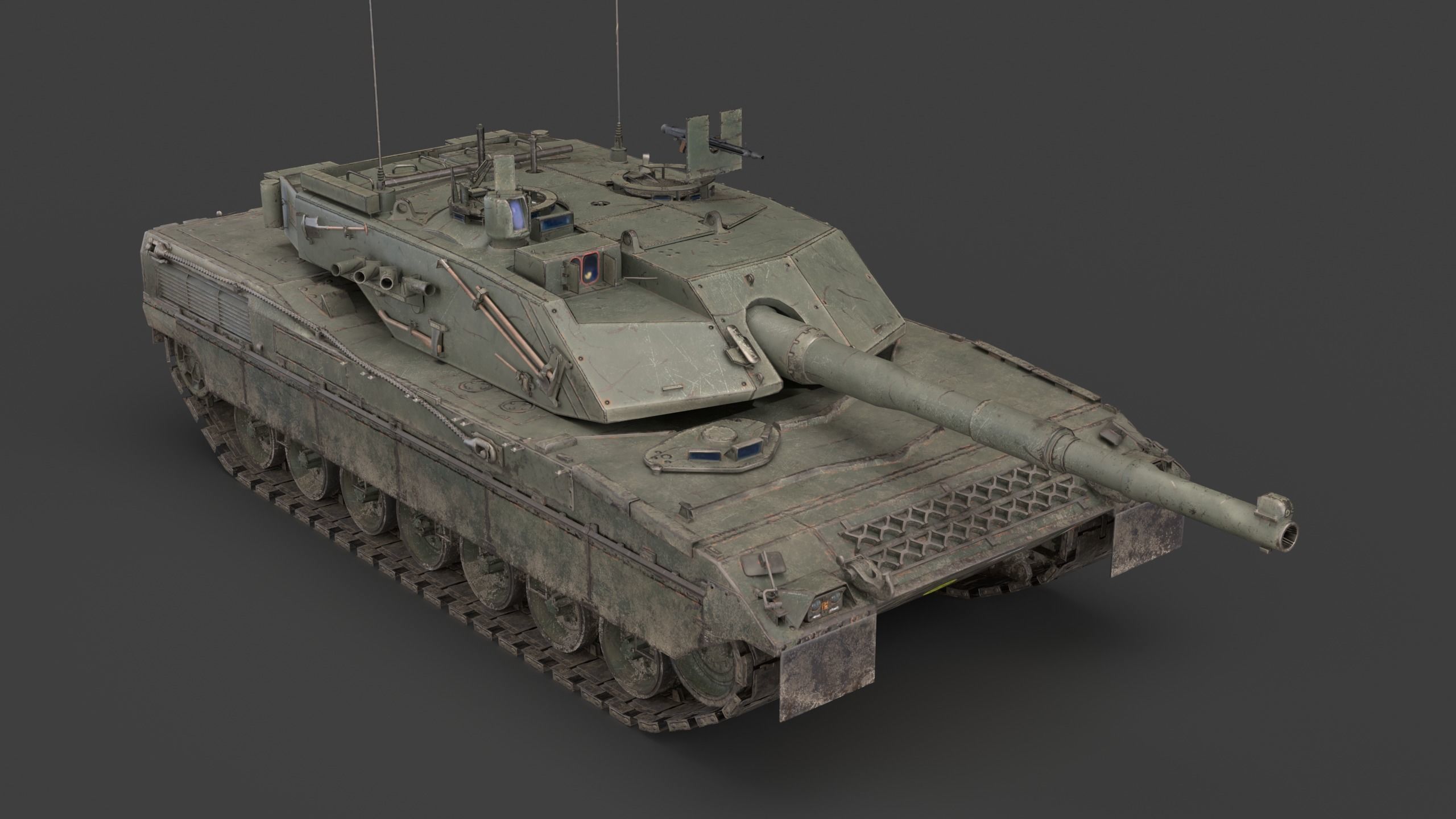 C1 Ariete  and Mofication PSO  Low-poly 3D model_6