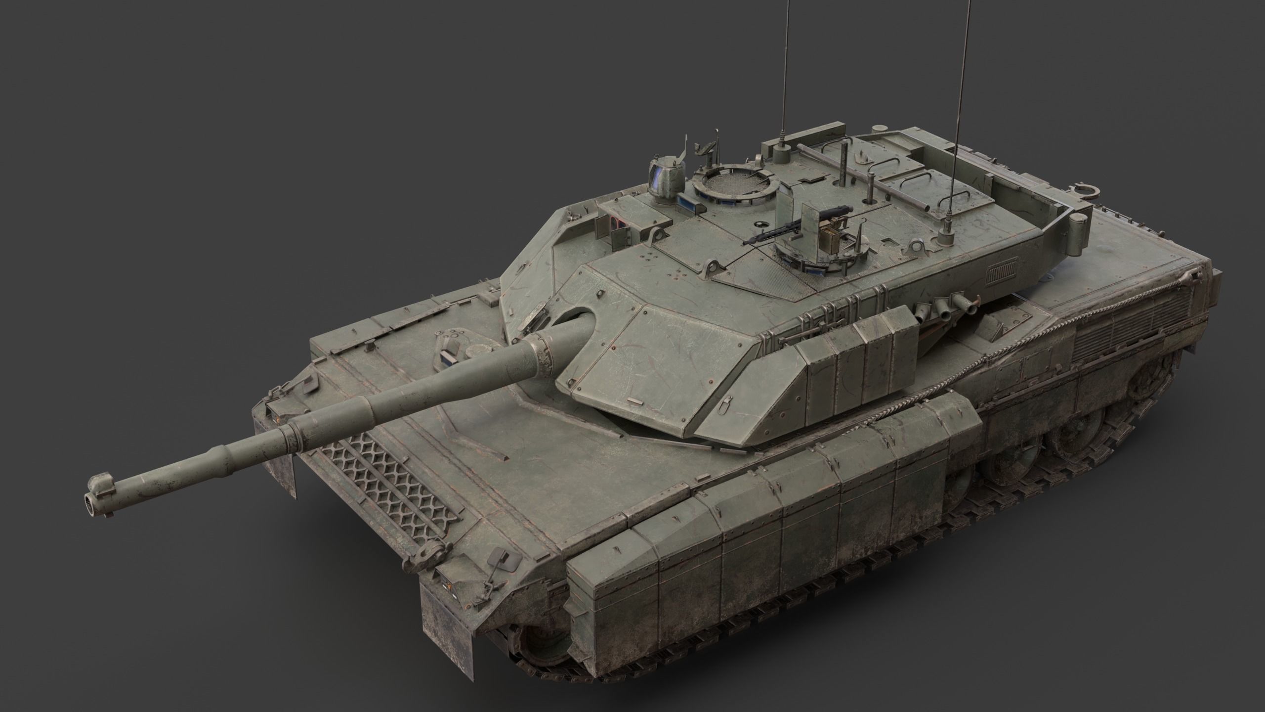 C1 Ariete  and Mofication PSO  Low-poly 3D model_1